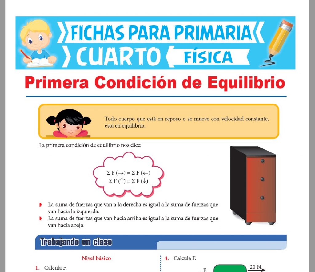Fichas de FÍSICA para Cuarto Grado de Primaria | Actividades – 2022