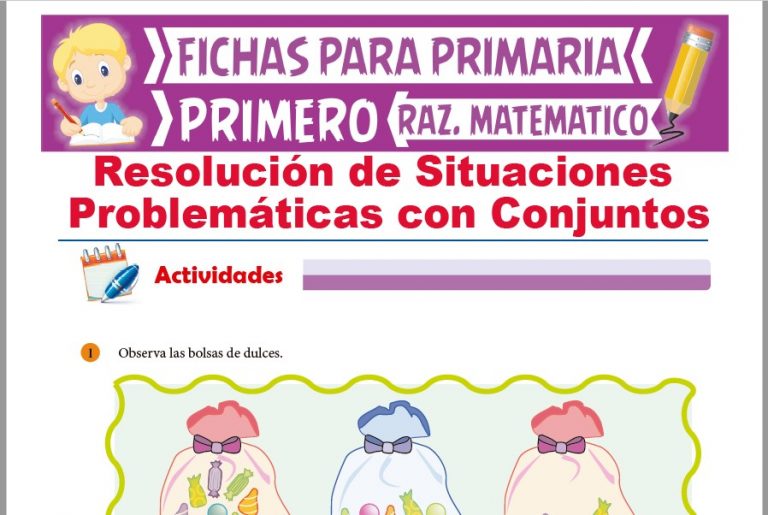 Problemas con Conjuntos para Niños para Primer Grado de Primaria