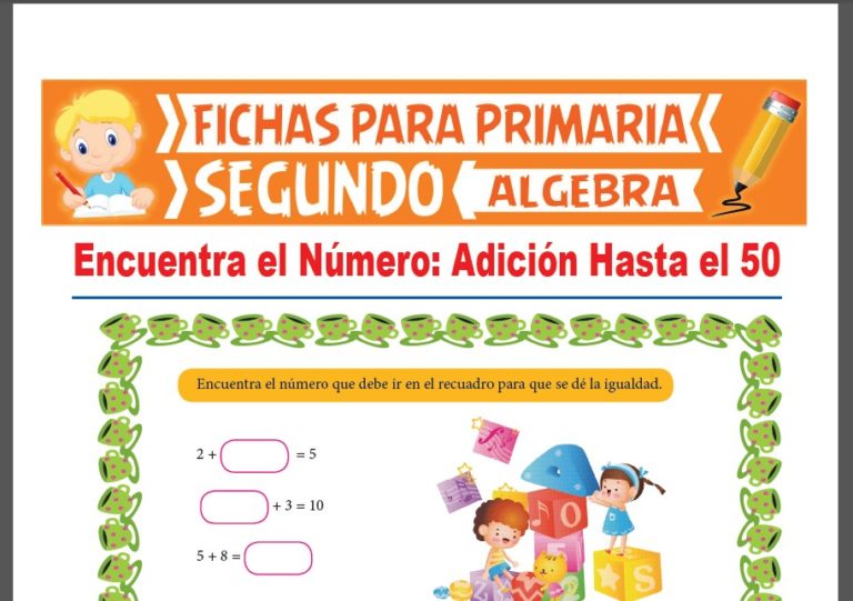 Actividades de Álgebra para Segundo Grado de Primaria | – 2022