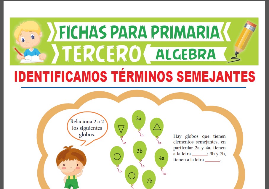 Ficha de Reconocemos el Término Semejantes para Tercer Grado de Primaria