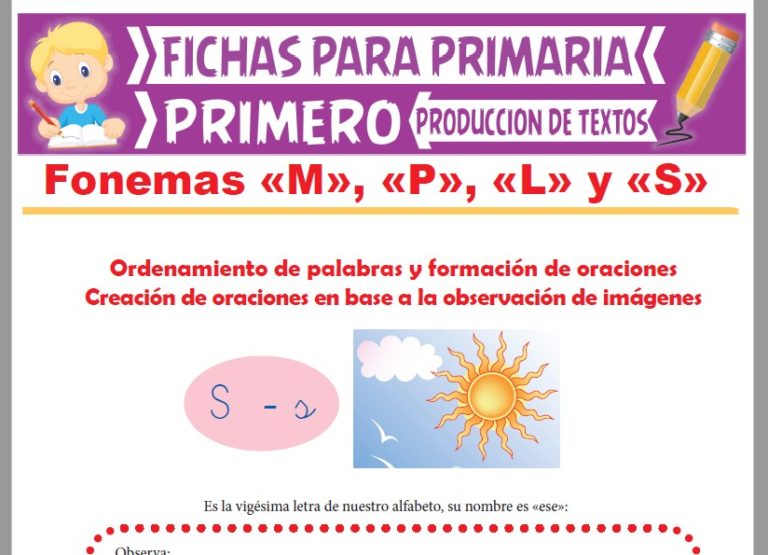 Fonema S para Primer Grado de Primaria | Actividades Educativas – 2022