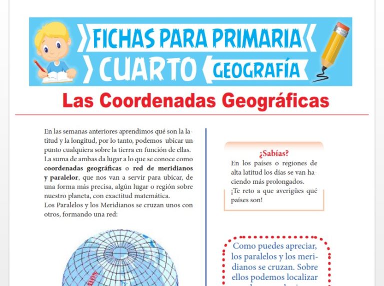 Fichas de GEOGRAFÍA para Cuarto Grado de Primaria – 2025