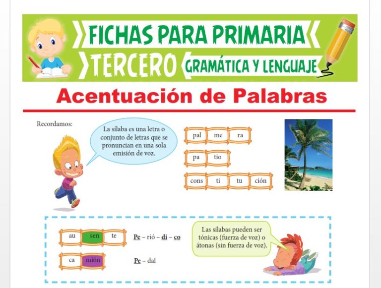 Reglas del Silabeo para Tercer Grado de Primaria 2022