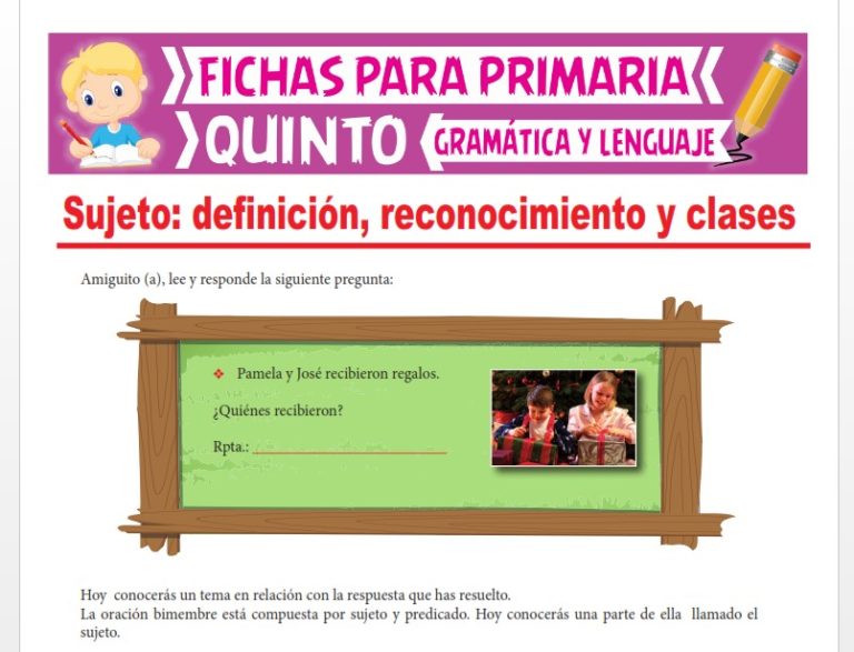 Adverbio de Tiempo y de Lugar para Quinto Grado de Primaria