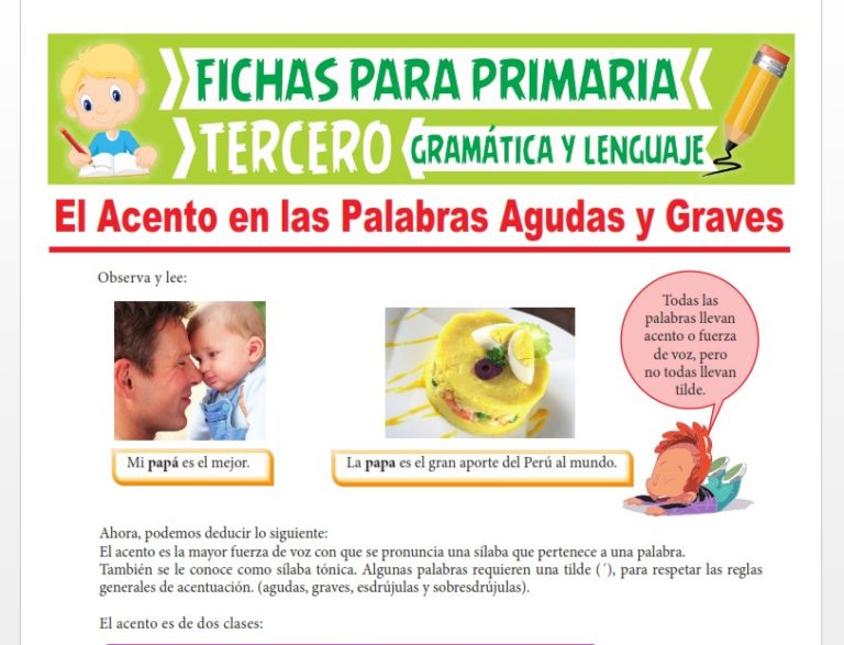 Reglas del Silabeo para Tercer Grado de Primaria 2022