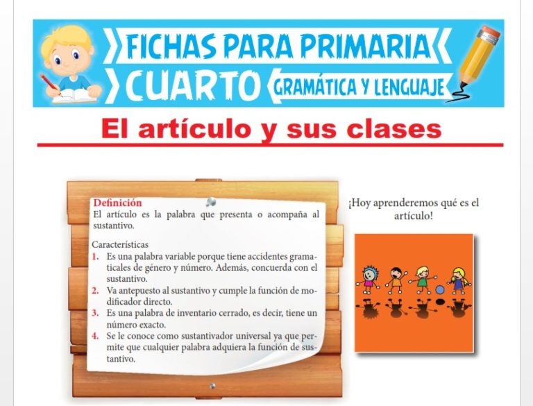 Problemas de Gramática y Lenguaje para Cuarto Grado de Primaria