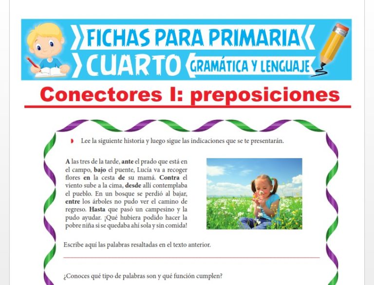 Problemas de Gramática y Lenguaje para Cuarto Grado de Primaria